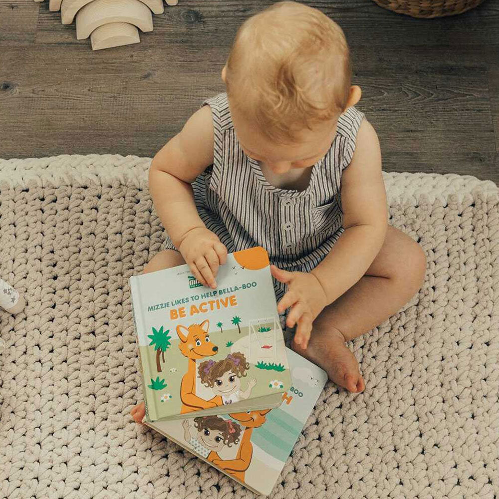 Mizzie the Kangaroo Be Active Touch/Feel Story/Bed Time Hardcover Children Book — image 4