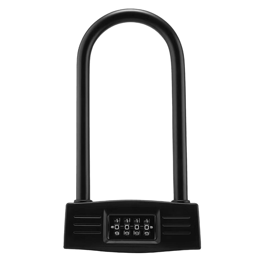 Crest U-Shape 4 Digit Combination Durable Steel Lock for Scooters and Bikes