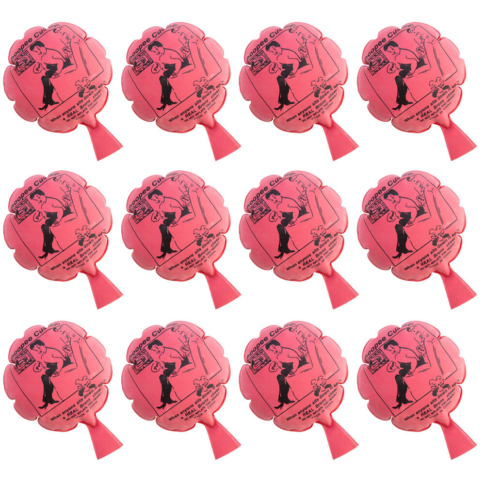 Mdi Whoopee Cushions Funny Joke Fart Party Prank Fun Gag Trick Balloon Pink (12 Pack)