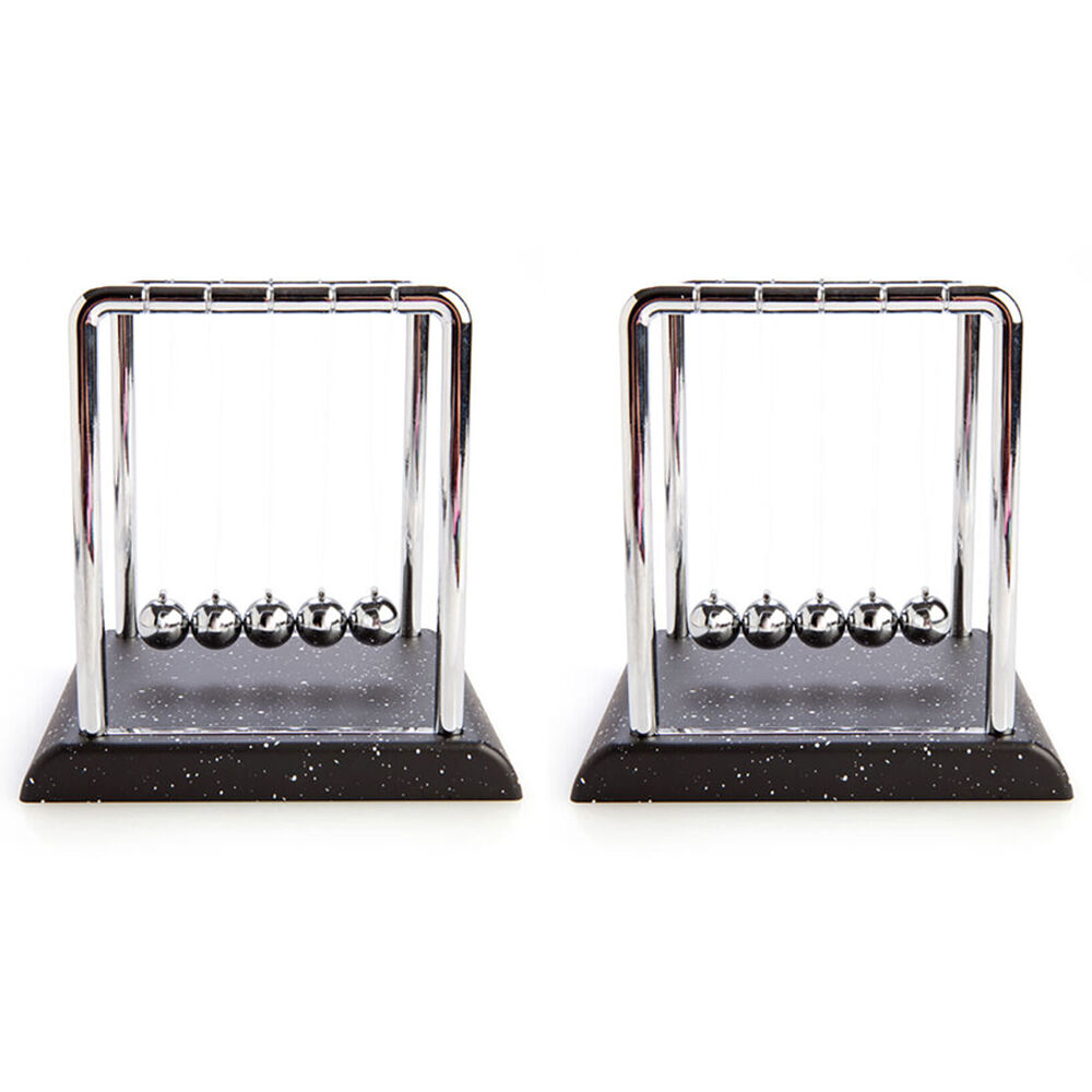 Mdi Balance Ball Cradle w/ Black Marble Base Desk Accessory Decor Medium (2 Pack)