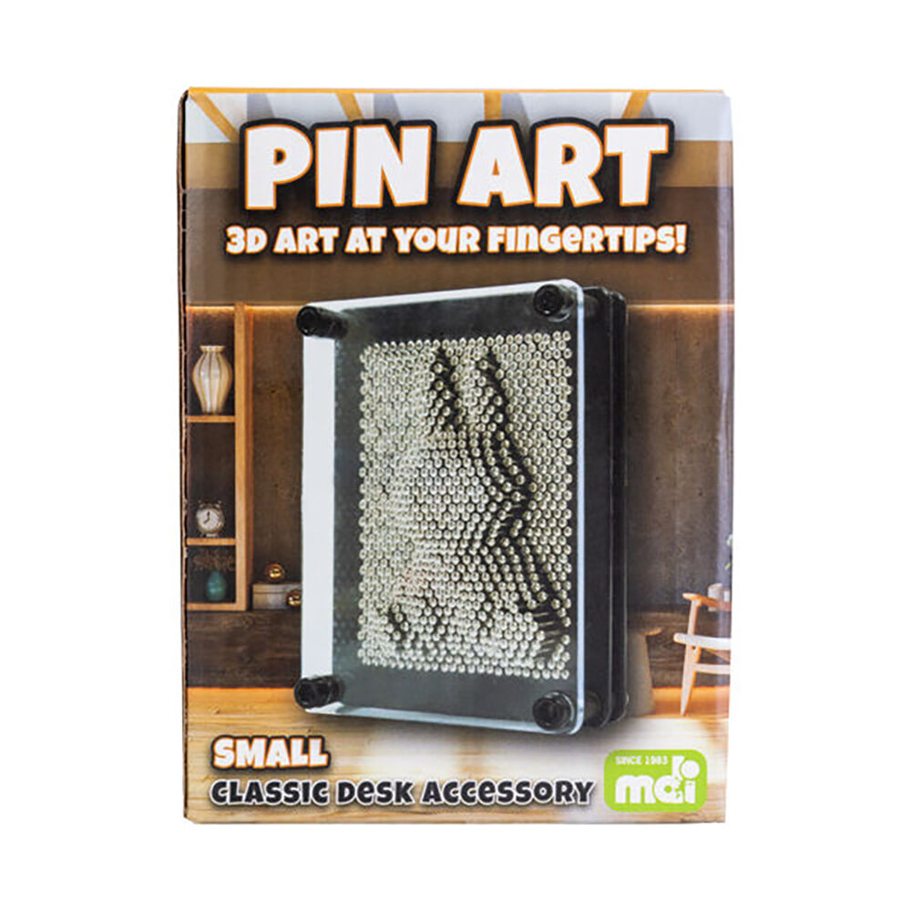 Mdi 3x5in Rectangle Pinhead 3D Finger Pin Art Desk Tabletop Decor Accessory — image 3