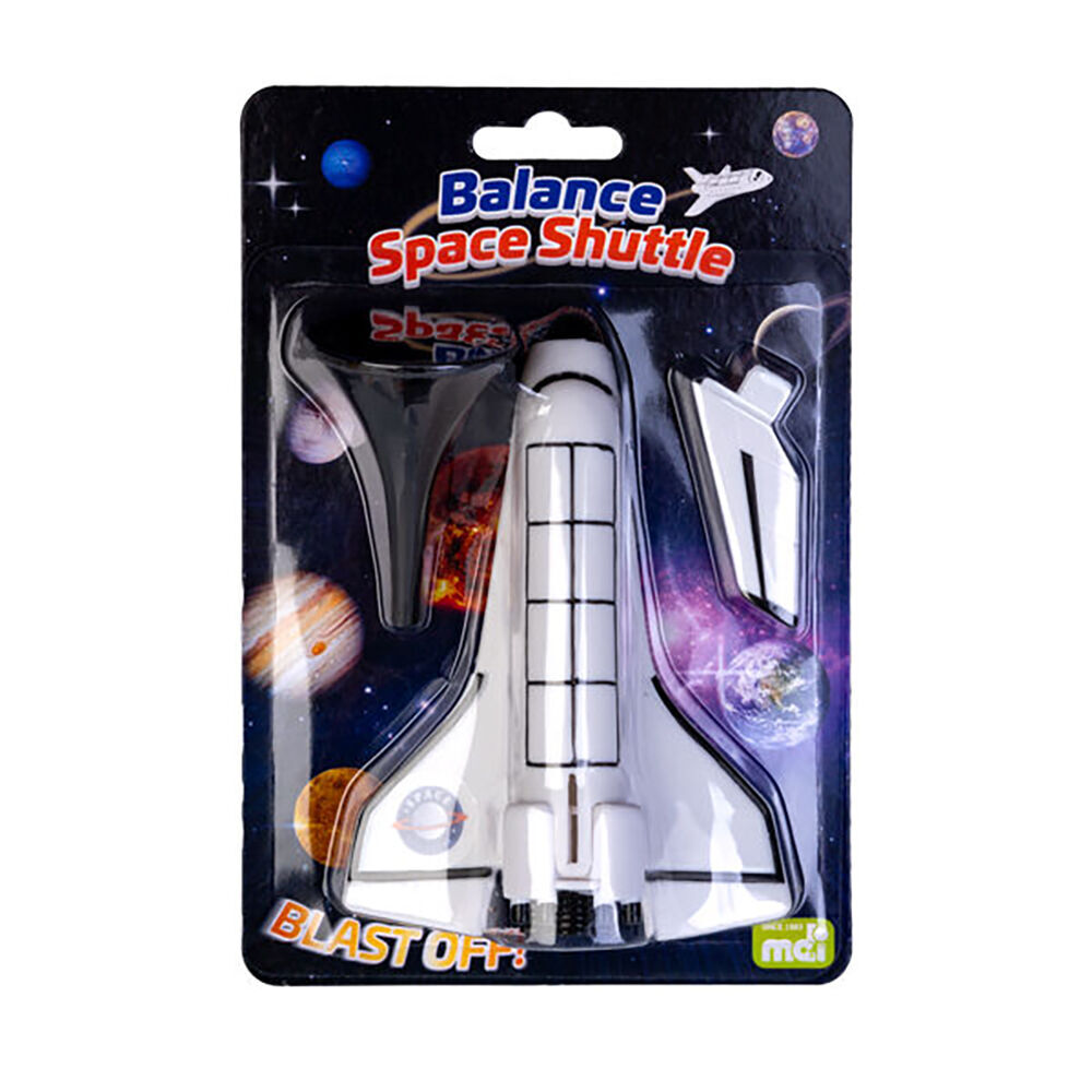 Mdi Balance Space Shuttle Tabletop Home/Office Desk Accessory Decor White (4 Pack) — image 4