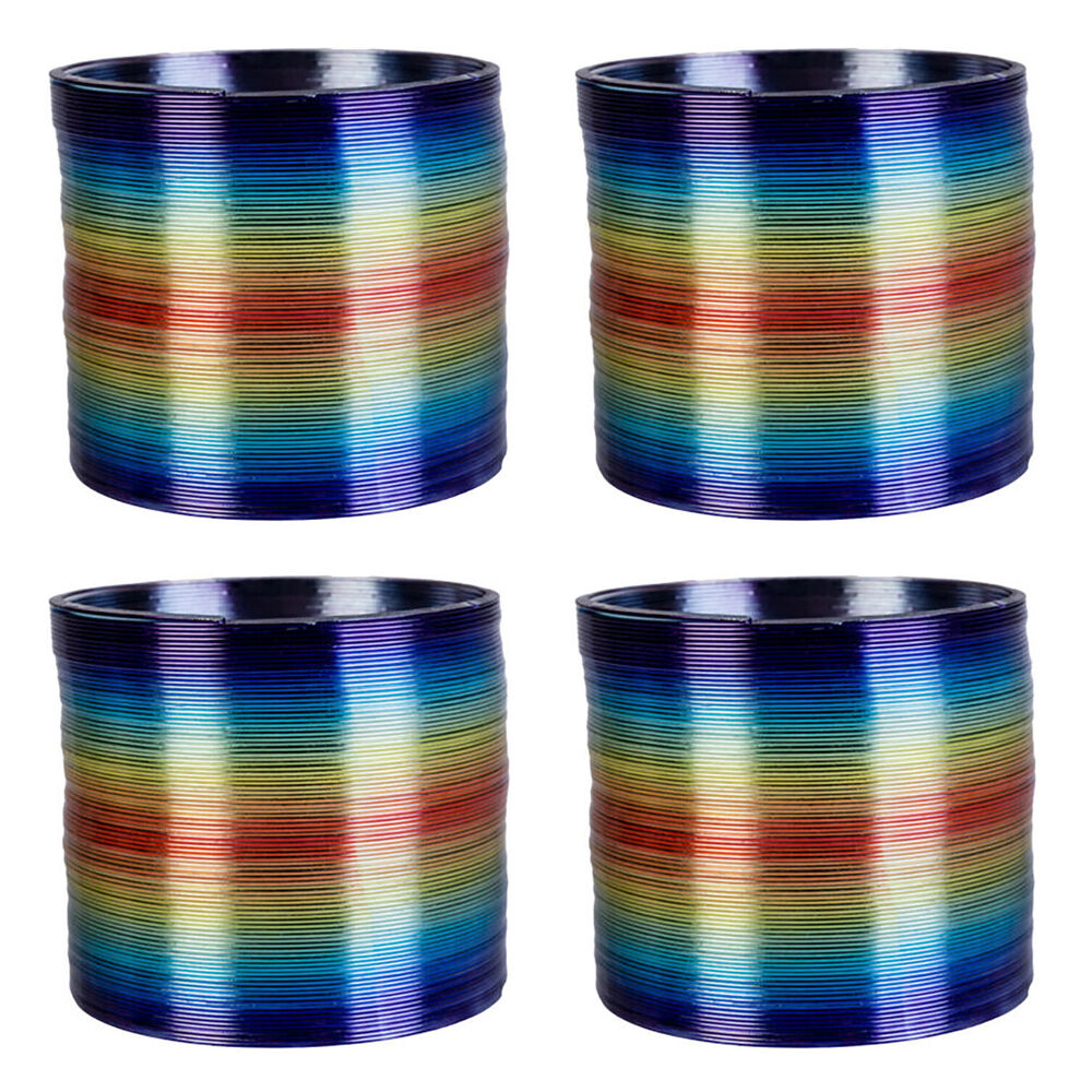 Mdi Metallic Rainbow Magic Spring Kids Sensory Play Anti-Stress Toy 3y+ (4 Pack)