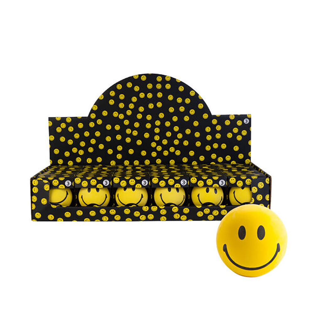 Mdi Smiley Stress-Relief Ball Kids/Children Sensory Play Toy Yellow 3y+ (4 Pack) — image 5