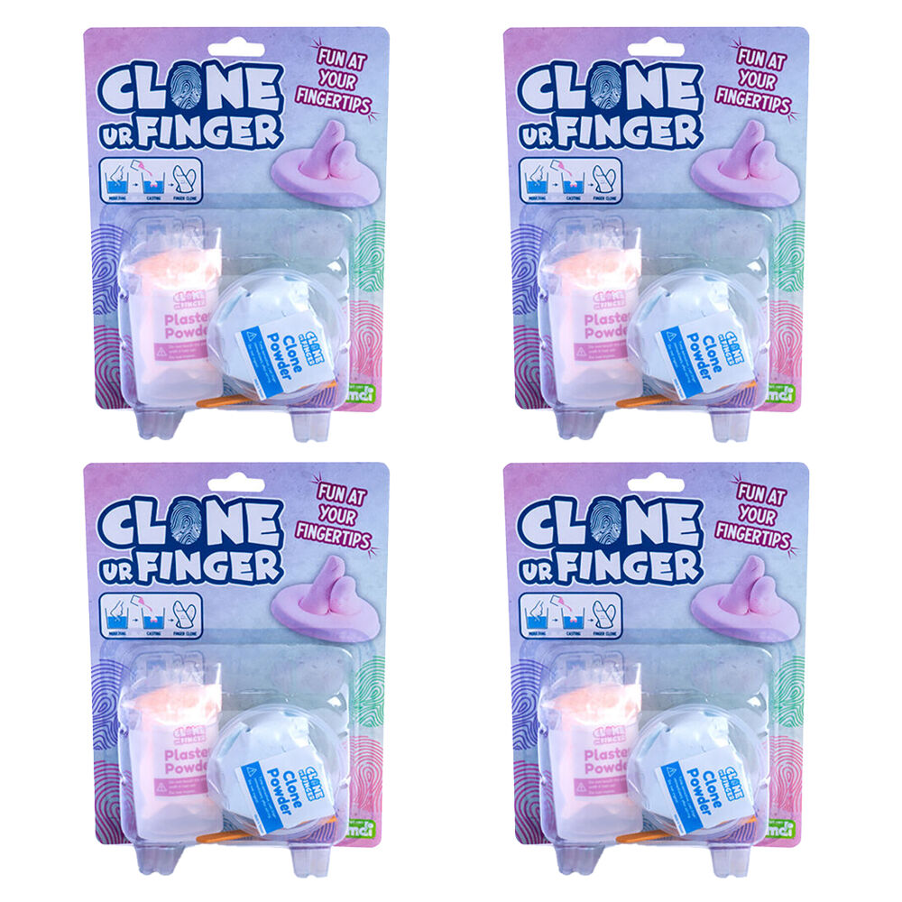 Mdi Clone Your Finger DIY Sculpture Kids/Children Sensory Toy Craft Kit 8y+ (4 Pack)
