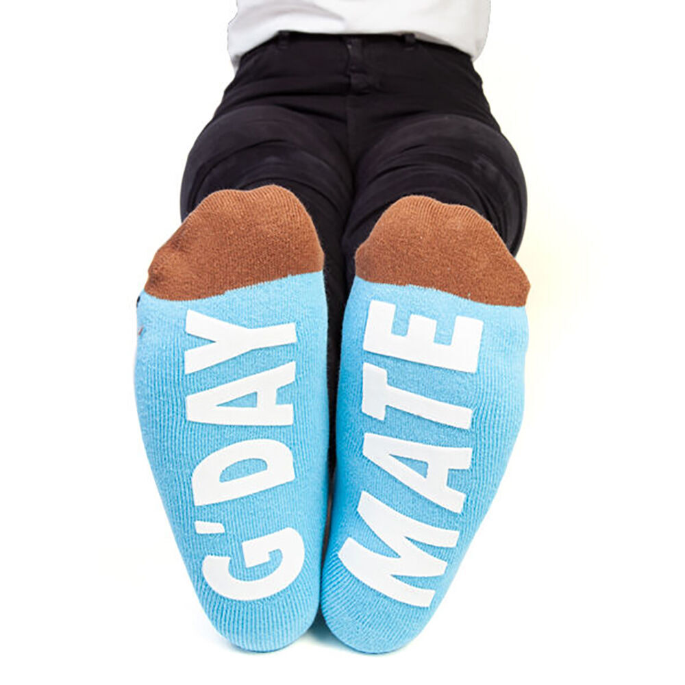 Feet Speak Kookaburra Women's Casual Crew Socks Cute-Printed Blue One-Size (2 Pack) — image 5