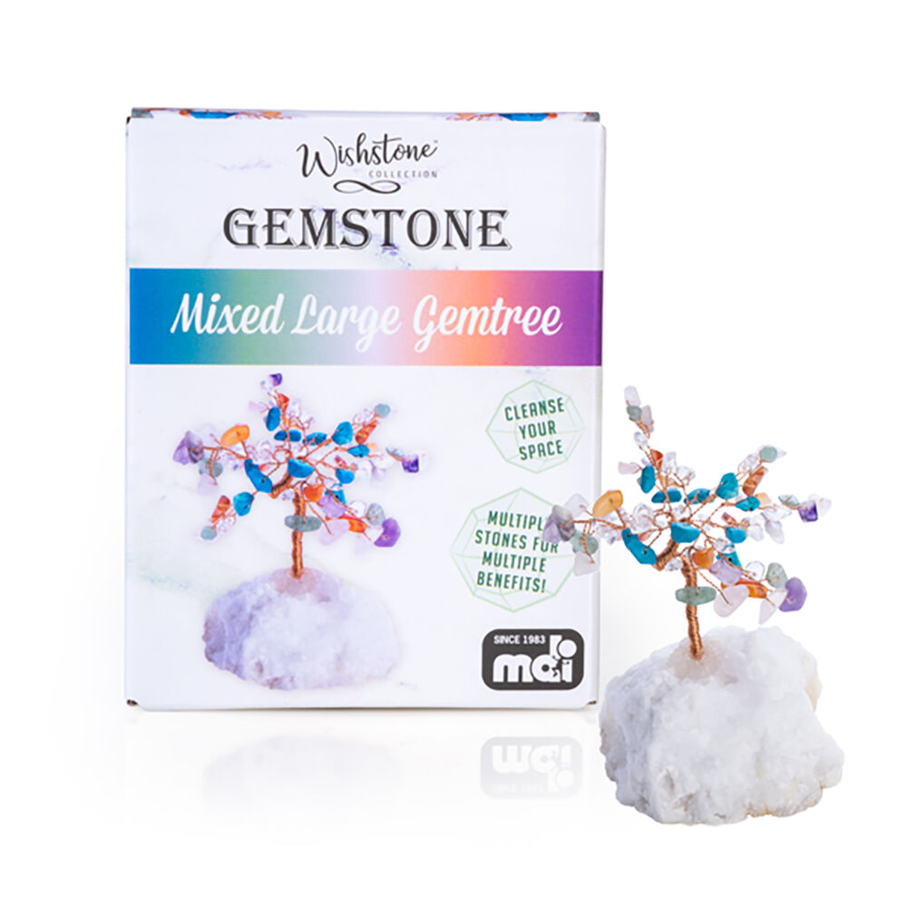 Wishstone Gemstone Calming Gemtree Large Mix Wellness Stone Collection