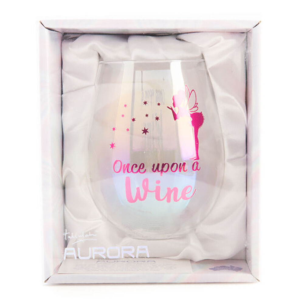 Tallulah Irid Stemless Wine Glass Once Upon Cup Fairy Tale 10x13cm Clear — image 2