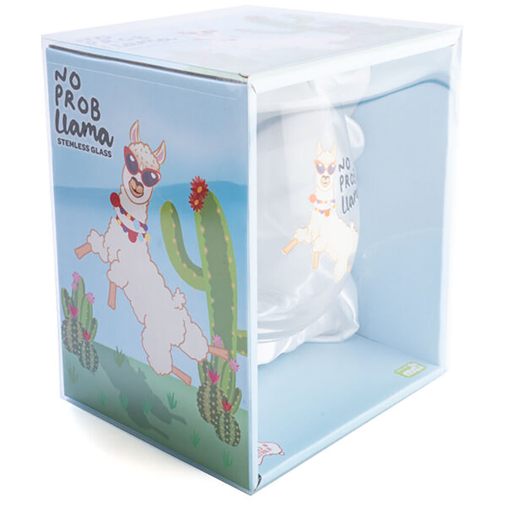 Alpaca Valley No Prob Llama Tumbler Stemless Wine Glass Party Drinkware — image 3