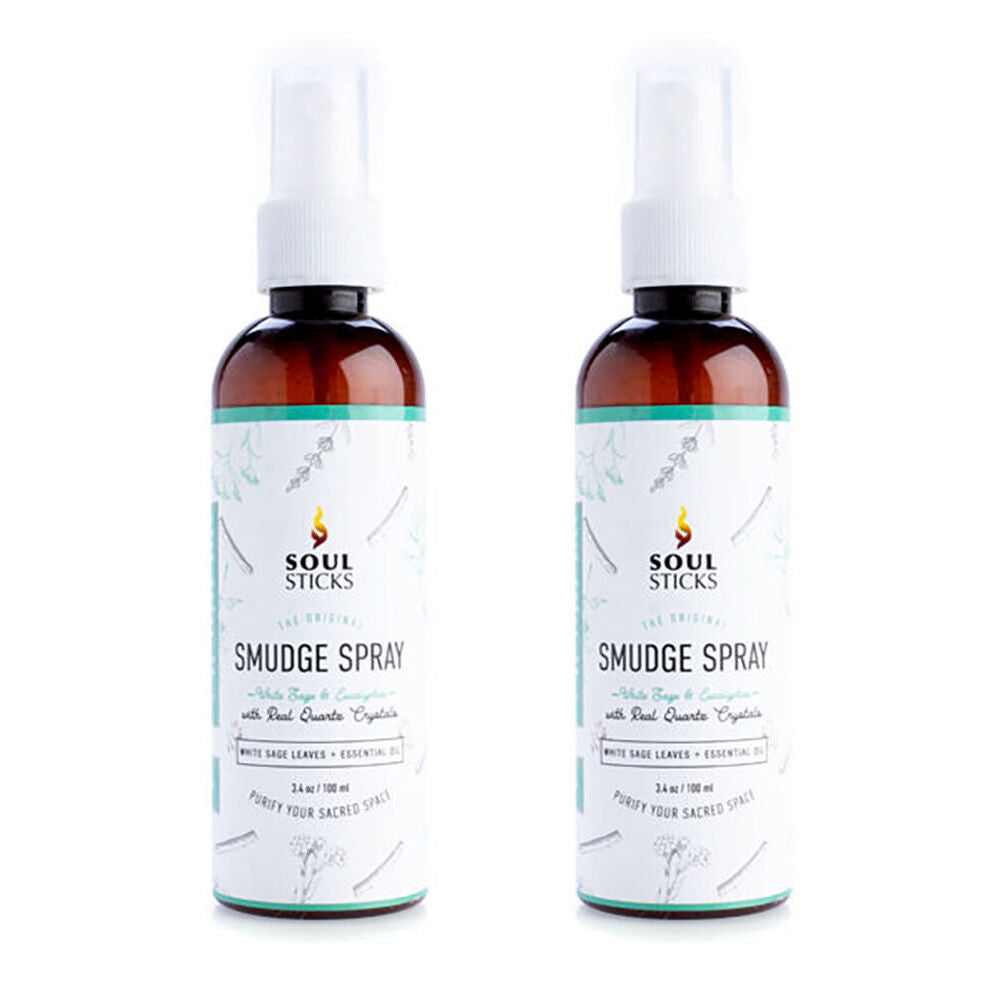 Wild Scents Smudge Sprays White Sage & Eucalyptus Scent Fragrance 100ml (2 Pack)