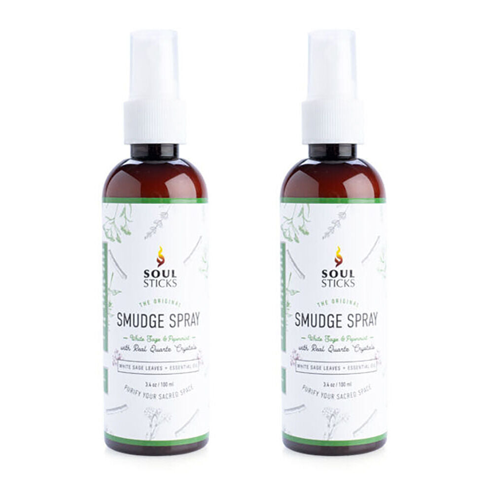 Wild Scents Smudge Sprays White Sage & Peppermint Scent Fragrance 100ml (2 Pack)