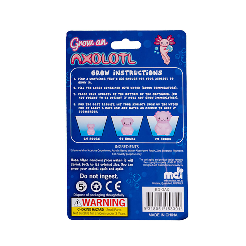 Axolotl Grow an Axolotl Kids/Children Sensory/Educational Play Interactive Toy — image 3