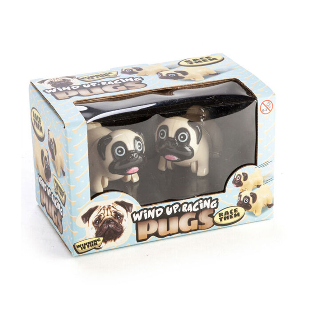 Mdi Pocket-Sized Pug Wind Up Racing Kids Toy Set 7.5x4x5cm 4y+ (2 Pieces)