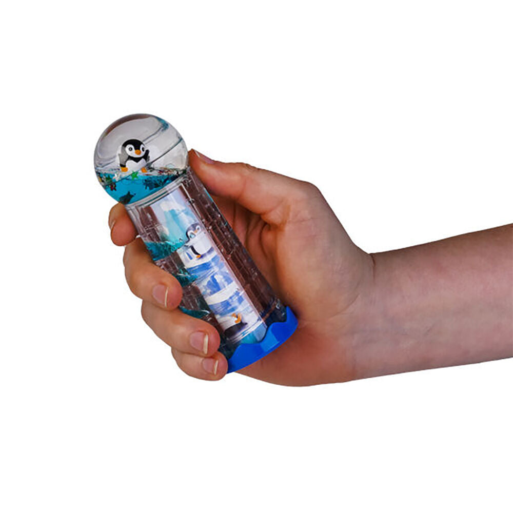 Penguin Island Liquid Timer Kaleidoscope Sensory Desk Toy Display Decor 13cm — image 2