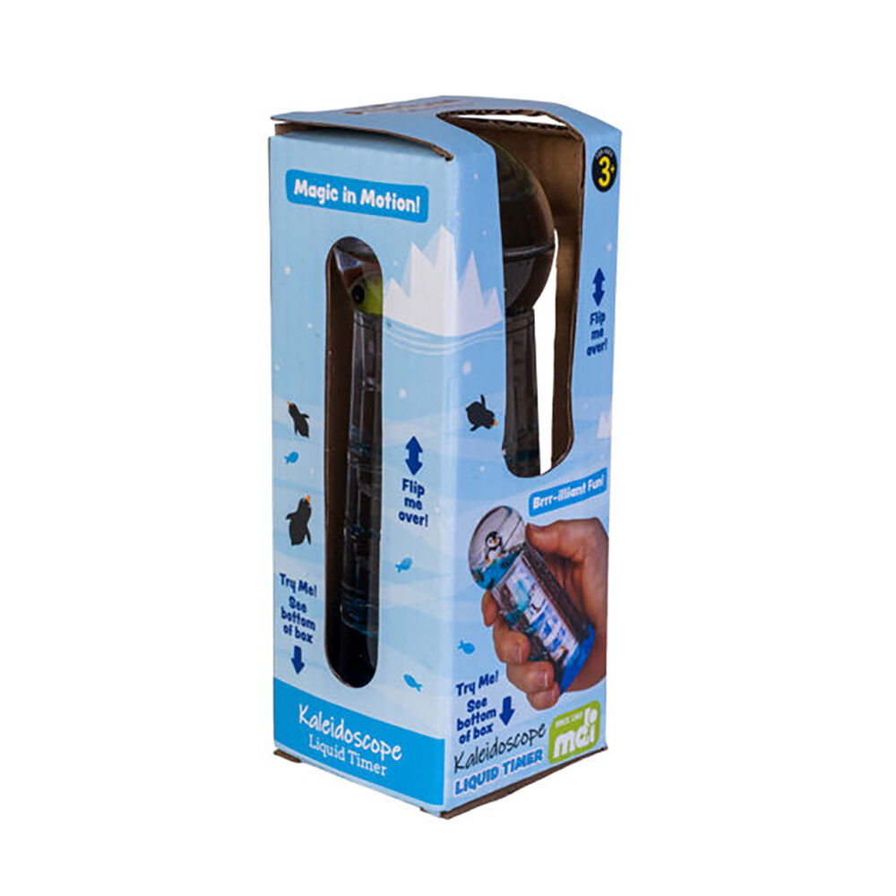 Penguin Island Liquid Timer Kaleidoscope Sensory Desk Toy Display Decor 13cm — image 3