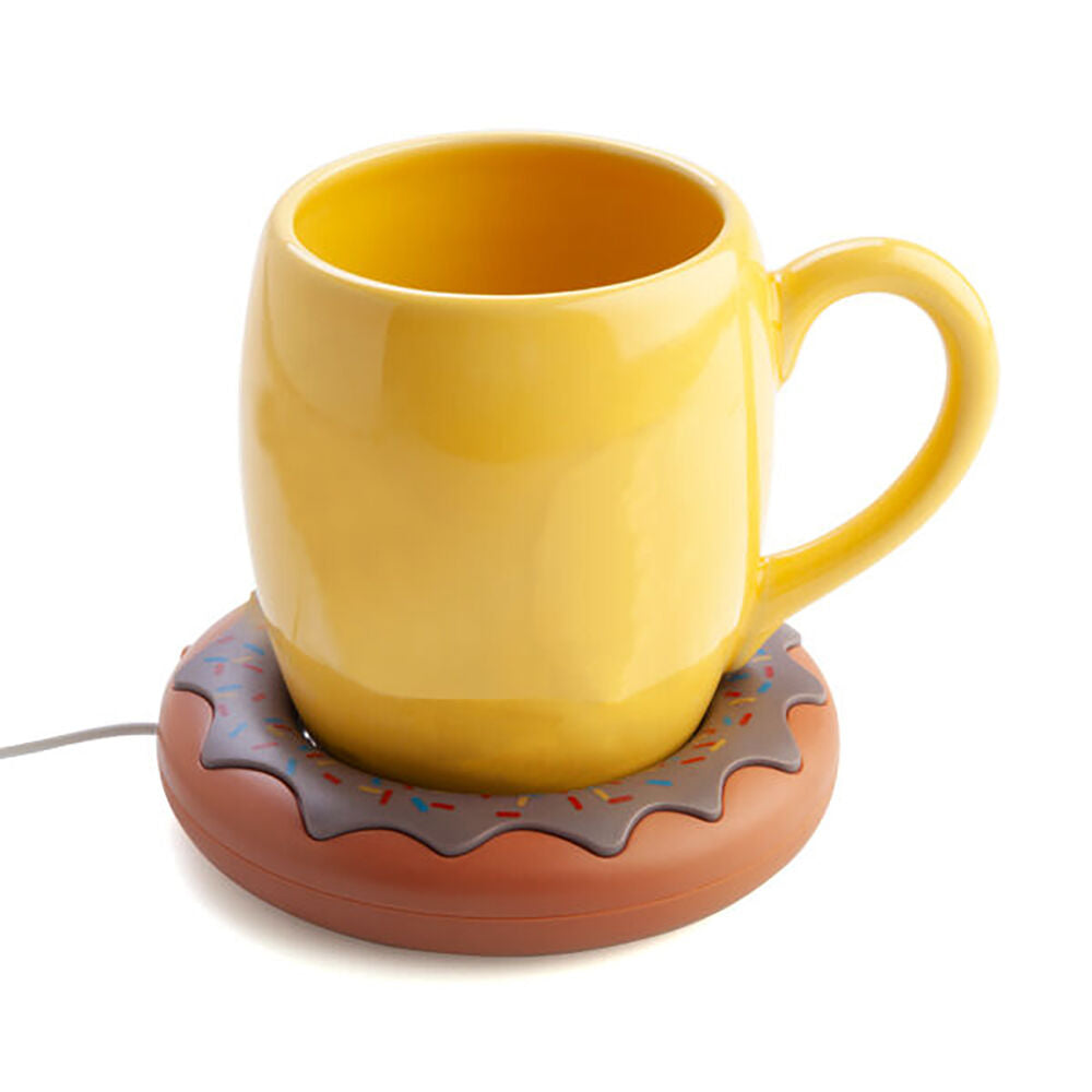Mdi USB Coffee Cup Warmer Mug Heater Plate Desktop/Laptop Accessory Donut — image 3