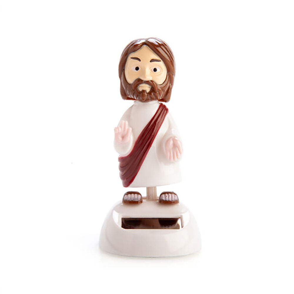 Mdi Desk Car Dashboard Decoration Solar Dancing Jesus Figure Toy — image 2