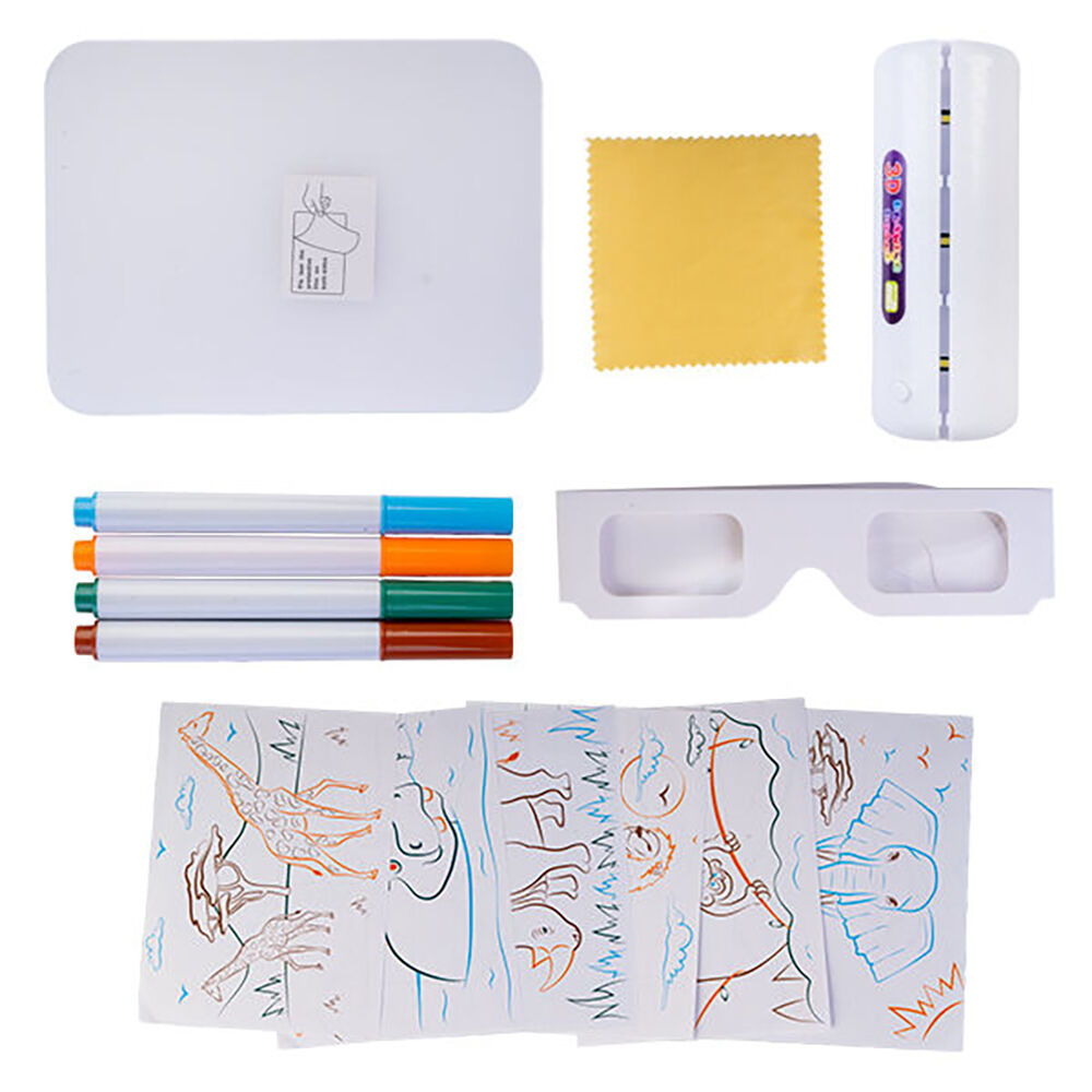 Lil Dreamers Illuminate 3D Drawing Board Art Set Drawing Kit Wild Animals 6+ — image 3