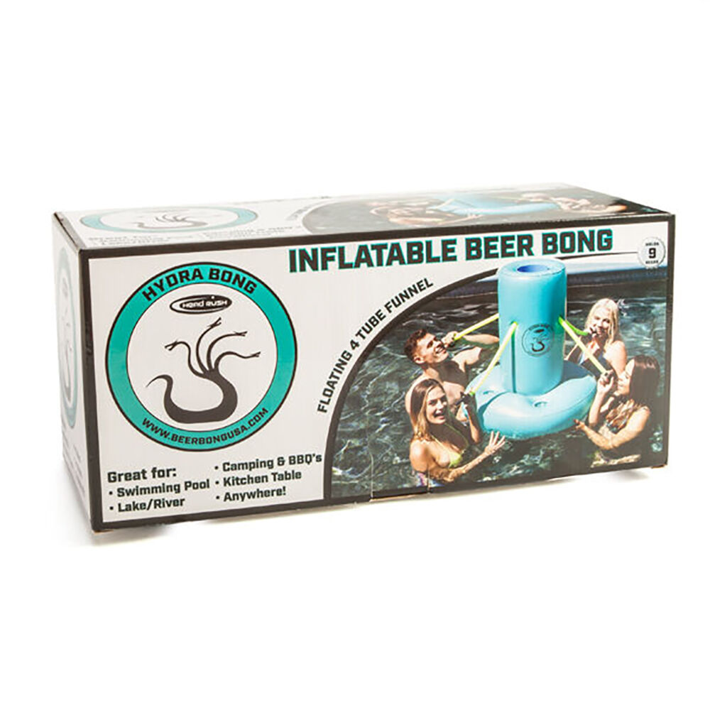Headrush Inflatable Hydra Beer Bong Funny Party Game Drinking Toy 46x21cm