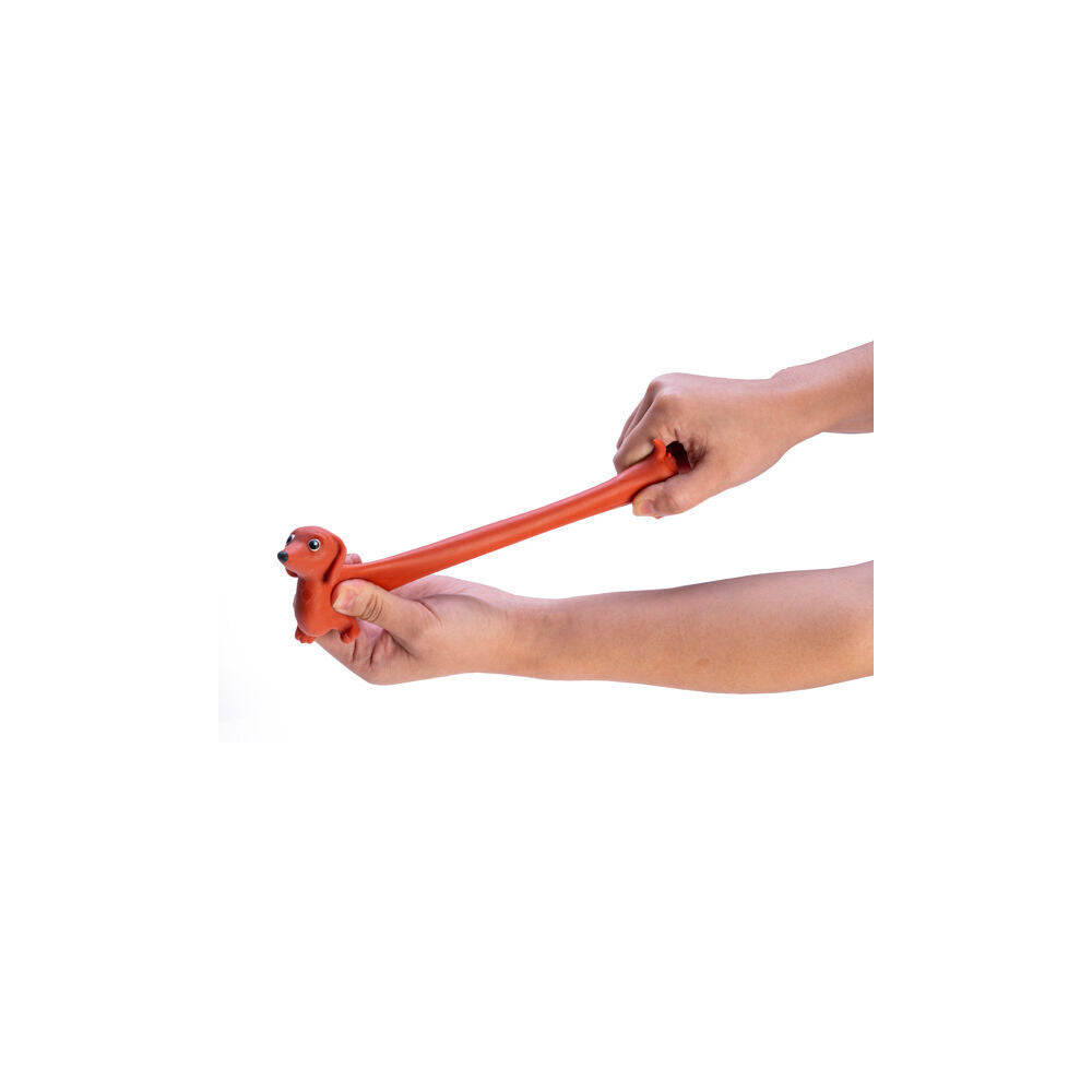Pullie Pal Stretchy Sandy Textured Kids Toy 12x3.8x7.5cm Dachshund Asstd (6 Pack) — image 5