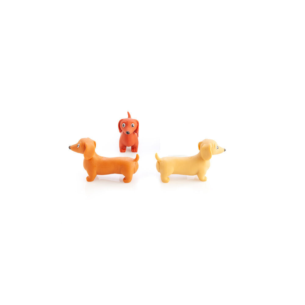 Pullie Pal Stretchy Sandy Textured Kids Toy 12x3.8x7.5cm Dachshund Asstd (6 Pack) — image 4