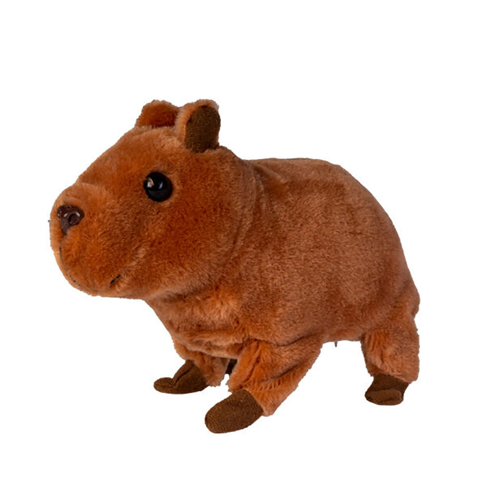 Capybara MDI Animated Baby Capybara Pet Battery Operated Plush Toy 18x13cm Brown 3y+