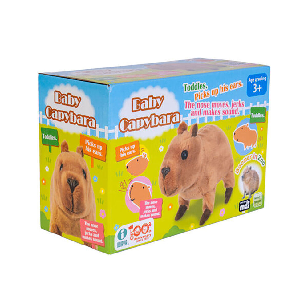 Capybara MDI Animated Baby Capybara Pet Battery Operated Plush Toy 18x13cm Brown 3y+ — image 4