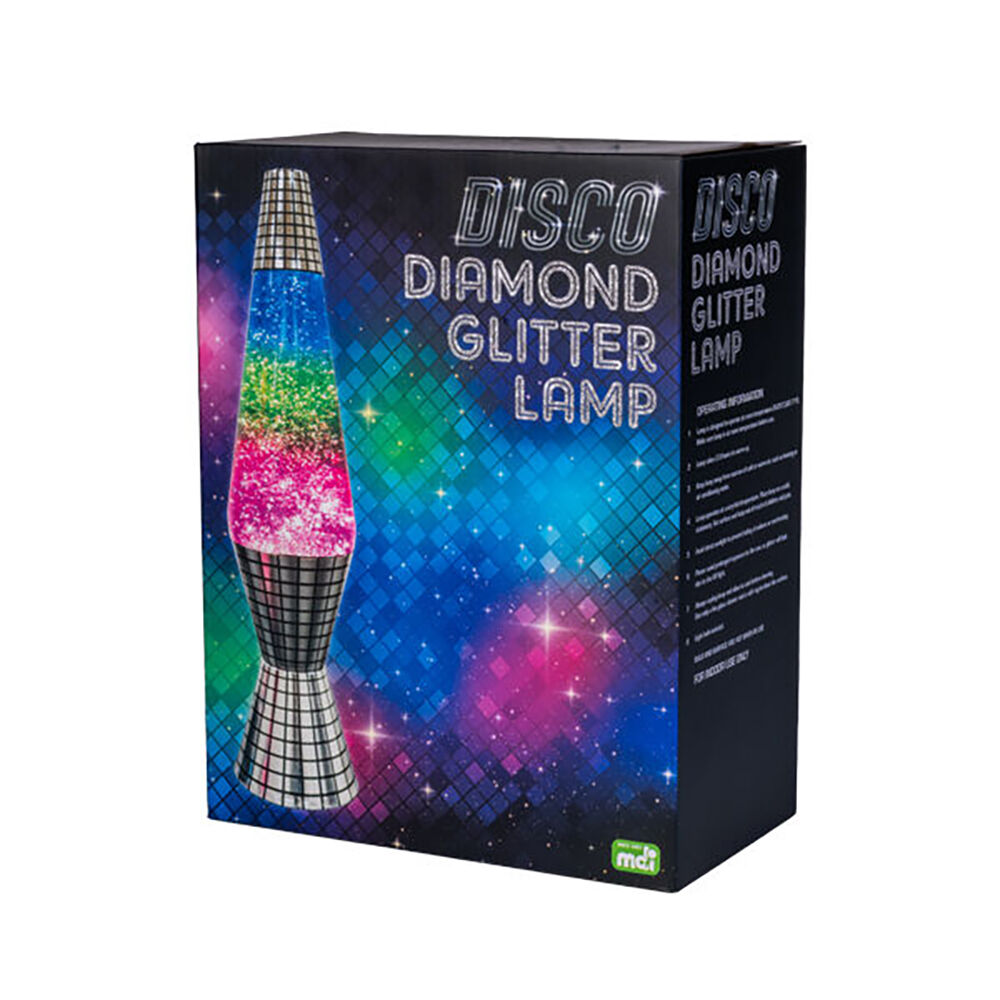 Mdi Diamond Glitter Lamp Night Light Bedside Tabletop Bedroom Decor Disco Mirror — image 4