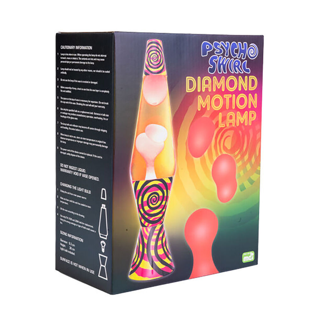 Mdi Diamond Motion Lamp Night Light Bedside Tabletop Bedroom Decor Psycho Swirl — image 4