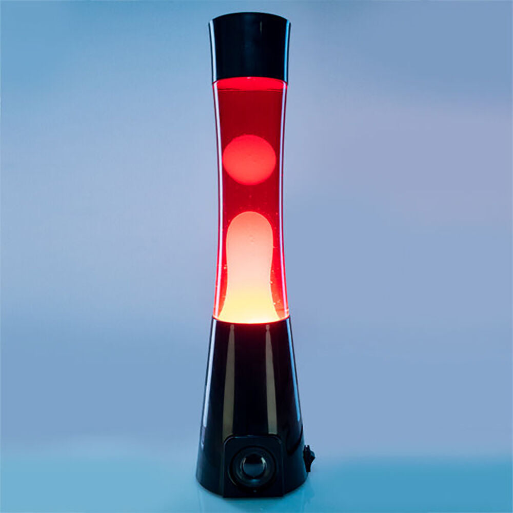 Art + Tech Motion Lamp Speaker LED Light Bluetooth Decor 11.2x40cm Black/Red — image 2