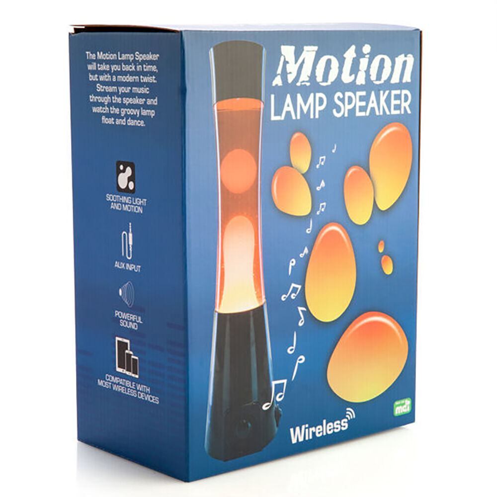 Art + Tech Motion Lamp Speaker LED Light Bluetooth Decor 11.2x40cm Black/Red — image 6