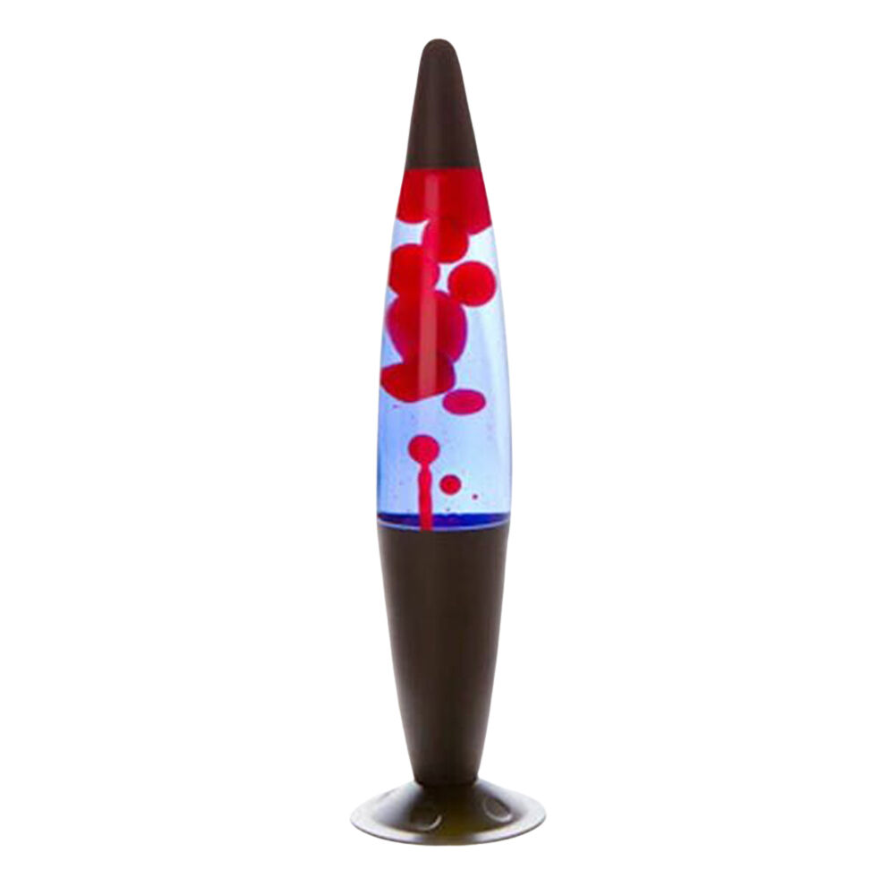 Mdi Black/Red/Blue Peace Motion Lamp 10x41cm Lava Magma Bedroom Night Light