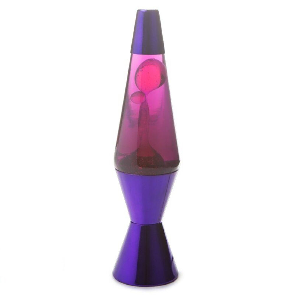 Mdi Metallic Motion Lava Lamp Decorative Mood Light Display 36cm Purple/Pink