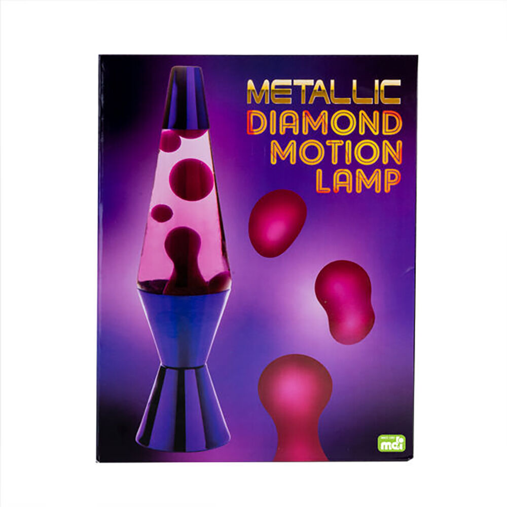 Mdi Metallic Motion Lava Lamp Decorative Mood Light Display 36cm Red/Blue — image 3