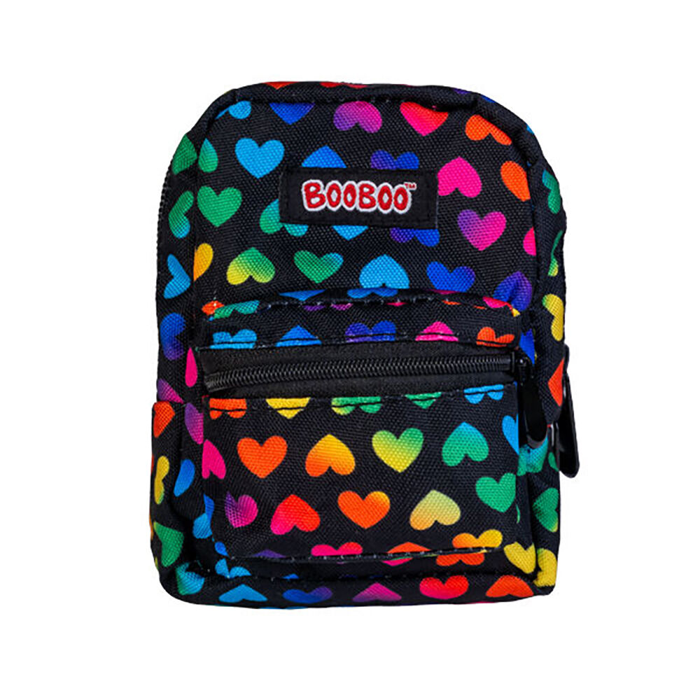 Mdi BooBoo Backpack Minis Heart Novelty Mini Bag 11x15cm Kids 3y+ — Black