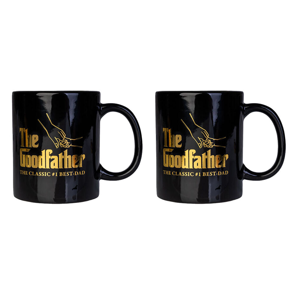 Mdi Ceramic Coffee Mug Drinkware 115x95mm Black - Dad (2 Pack)