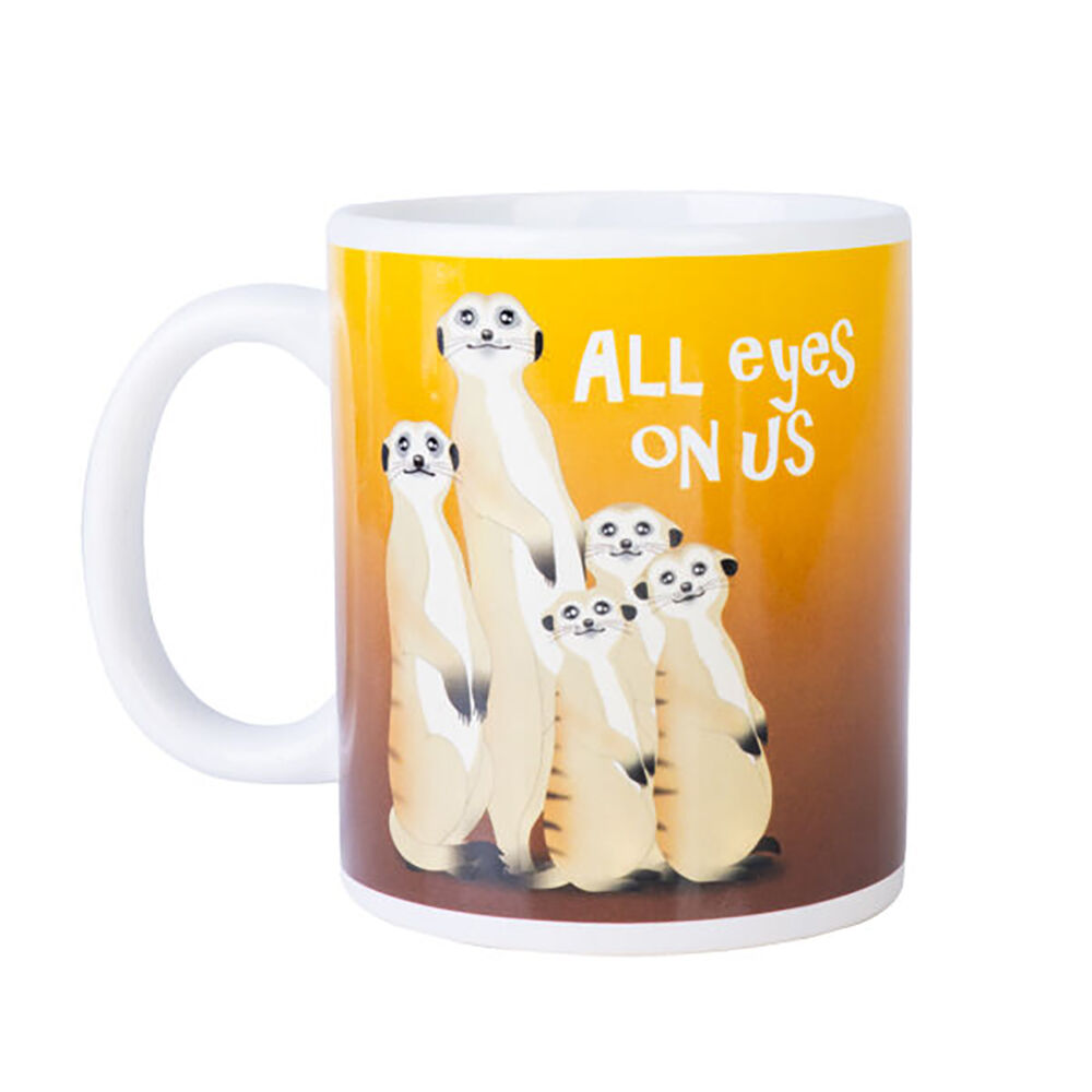 Meerkat Ceramic Coffee Mug Drinkware 115x95mm - Yellow — image 2
