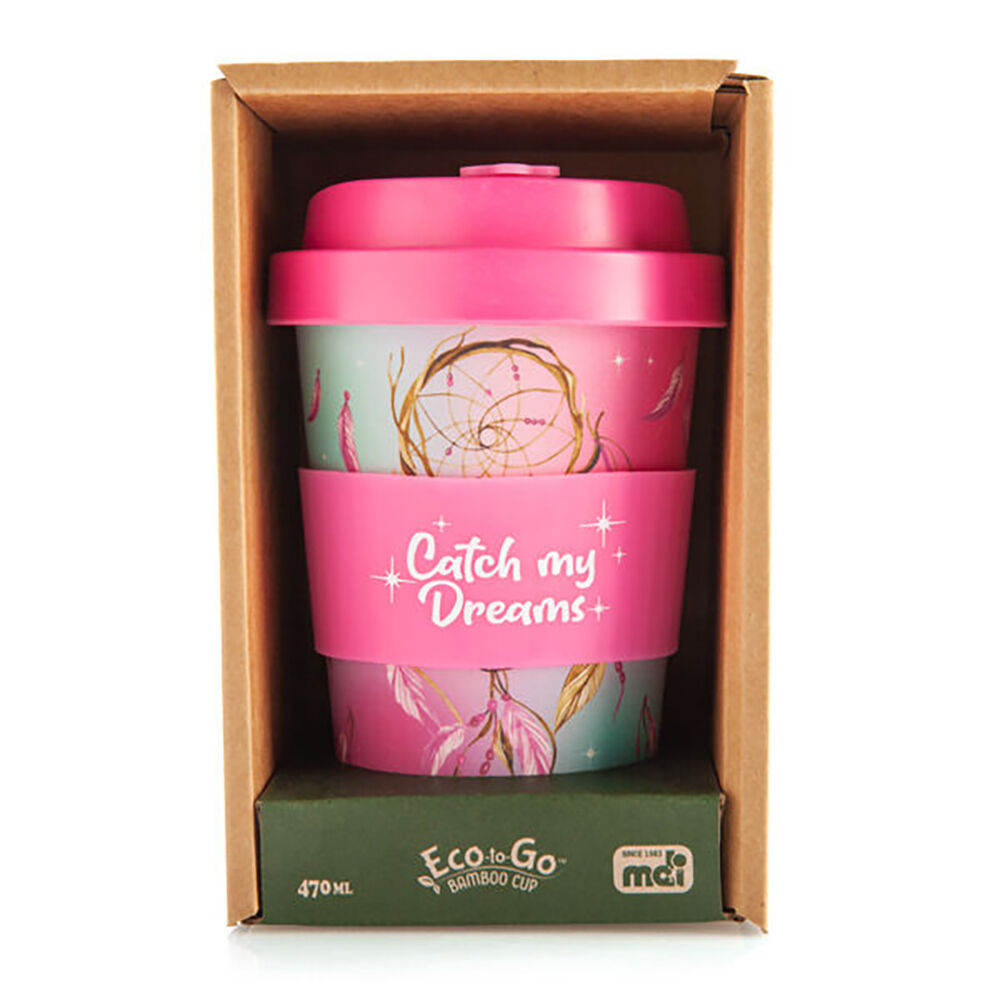 Eco-To-Go Bamboo 470ml Travel Coffee Cup 6.5x14.5cm Dreamcatcher — image 3