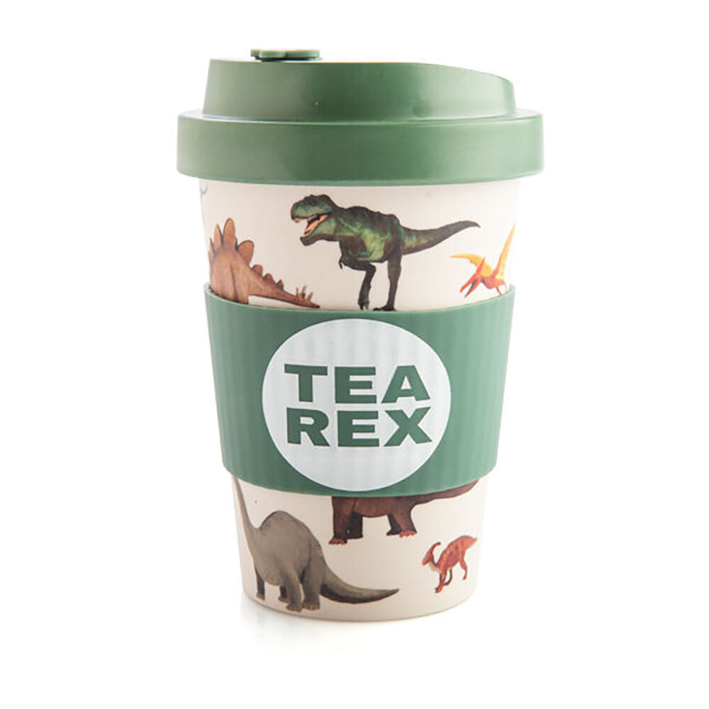 Dino Island Eco-To-Go Bamboo 470ml Travel Coffee Cup/Mug 6.5x14.5cm Dino