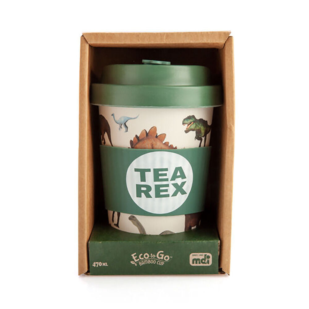 Dino Island Eco-To-Go Bamboo 470ml Travel Coffee Cup/Mug 6.5x14.5cm Dino — image 3
