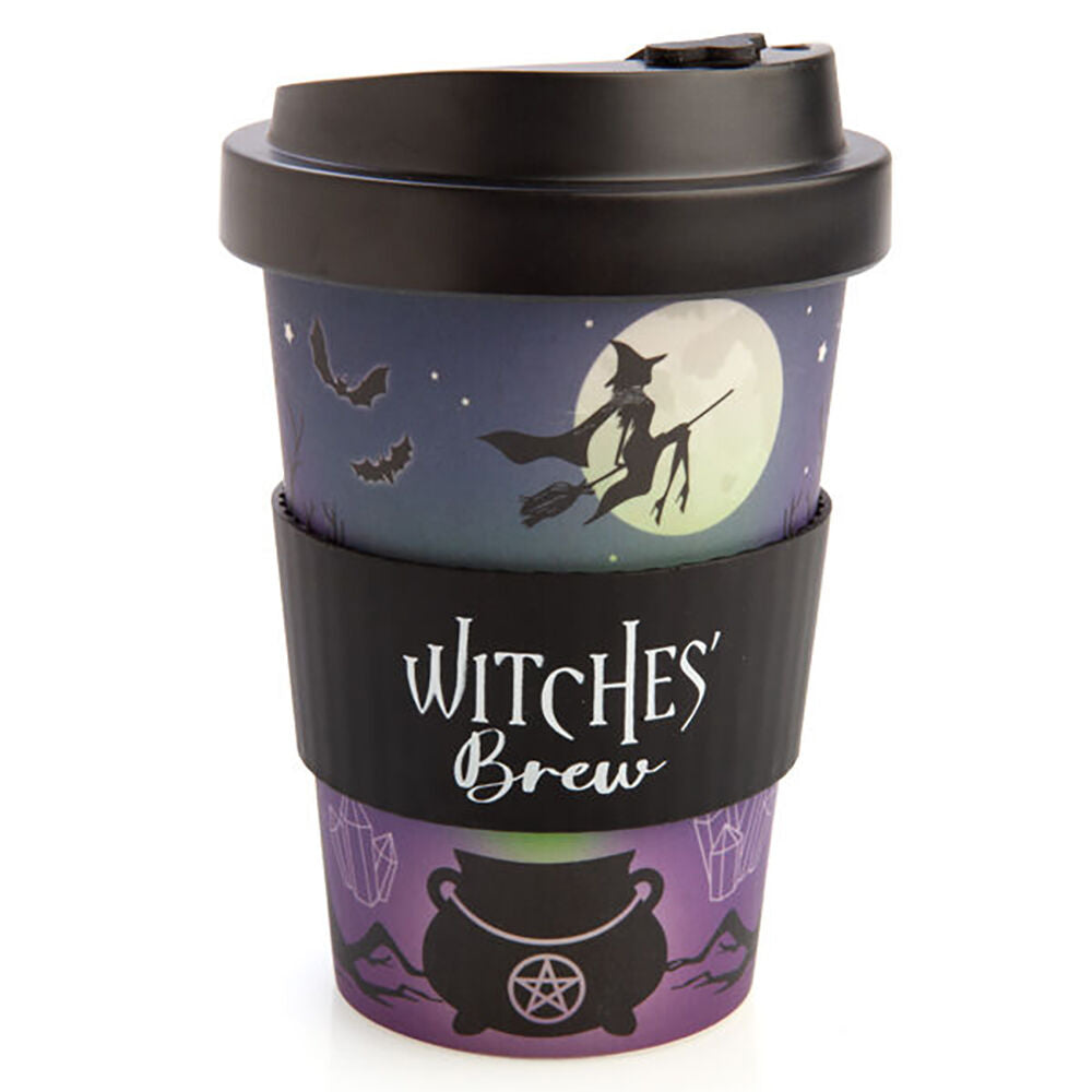 Eco-To-Go Bamboo 470ml Travel Coffee Cup 6.5x14.5cm Witches Brew