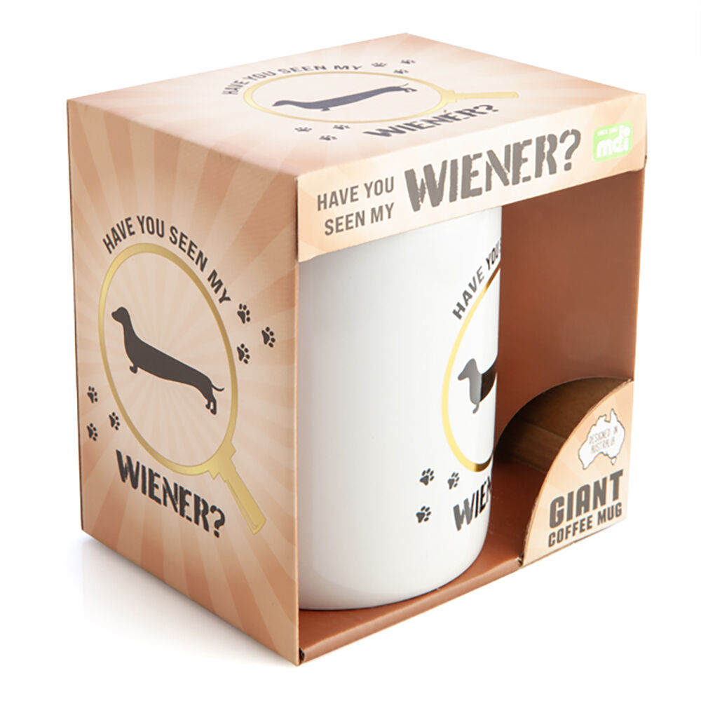 Furever Pets Giant Mug Have You Seen My Wiener Drinkware Coffee Mug White — image 5