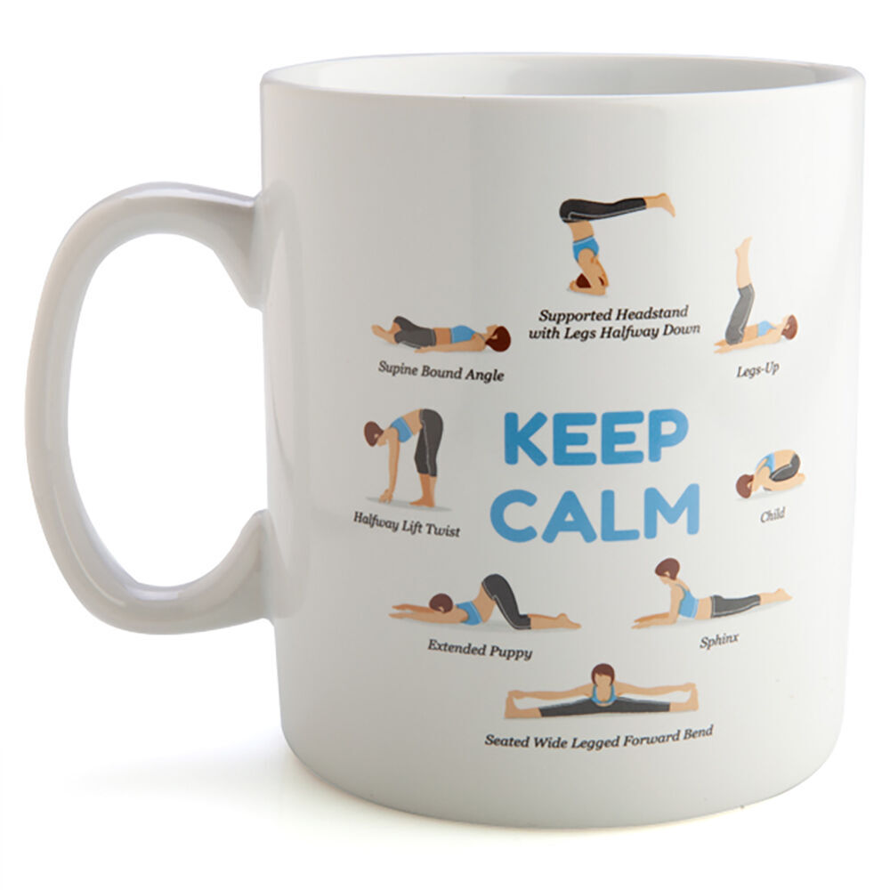 Mdi Giant Mug Yoga Home/Kitchen Drinkware Coffee/Tea Mug w/ Handle White (3 Pack) — image 2