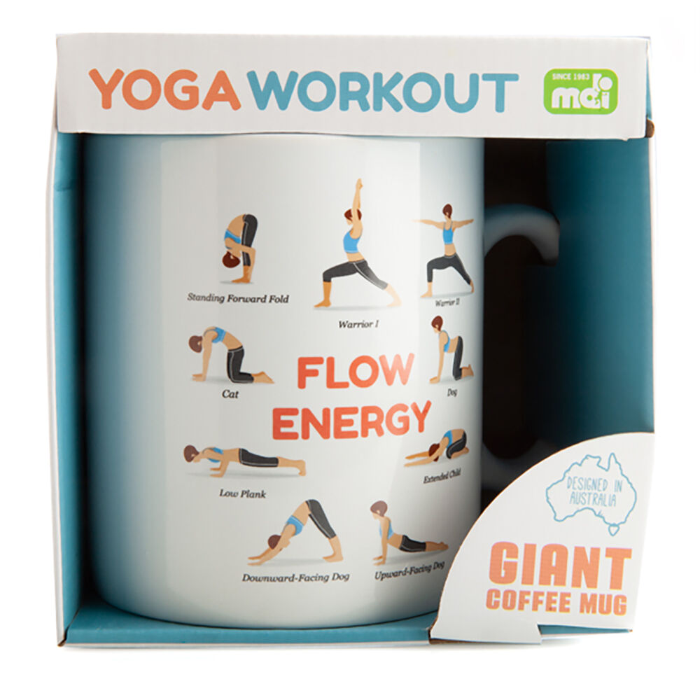 Mdi Giant Mug Yoga Home/Kitchen Drinkware Coffee/Tea Mug w/ Handle White — image 4