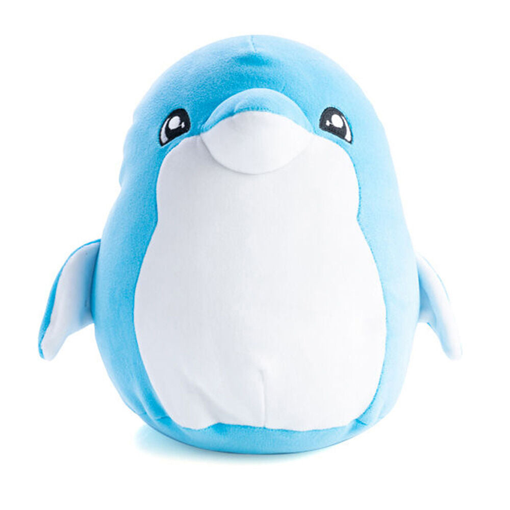 Smooshos Pal Squishy Super Soft Velour Plushie Kids Toy 22x16x22cm Dolphin (2 Pack) — image 2