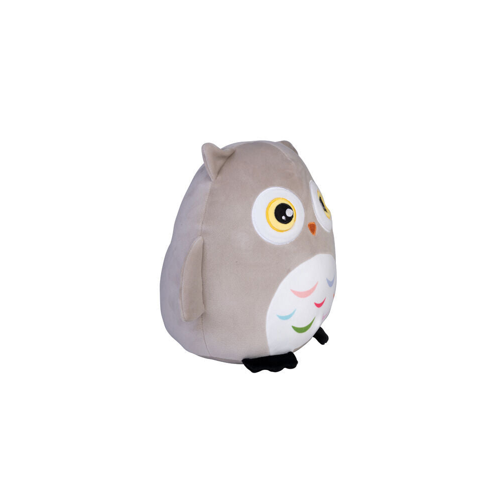 Smooshos 22x16x22cm Owl Pal Squishy Super Soft Velour Plushie Kids Toy — image 2