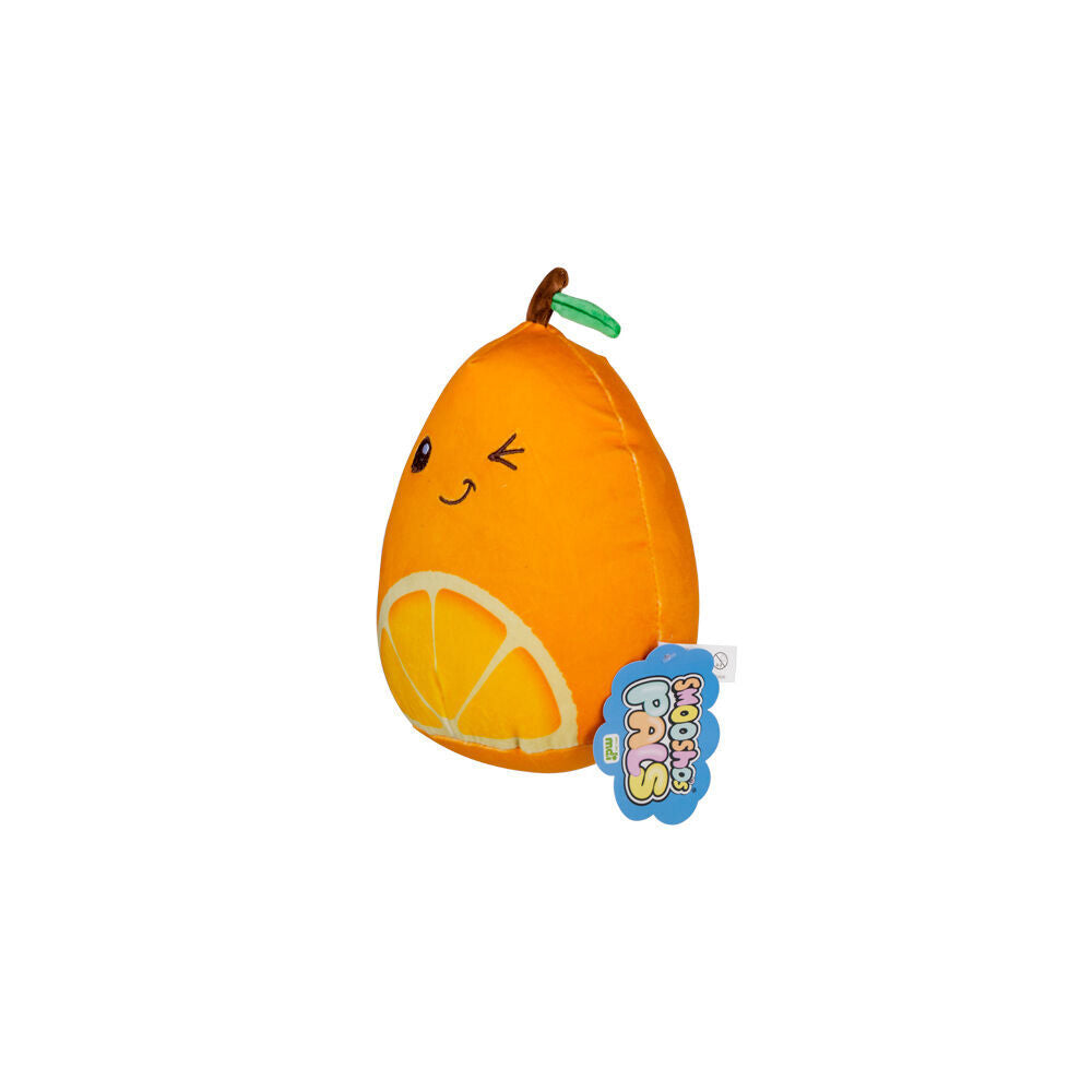 Smooshos 22x16x22cm Orange Fruit Pal Squishy Velour Plushie Kids Toy — image 2