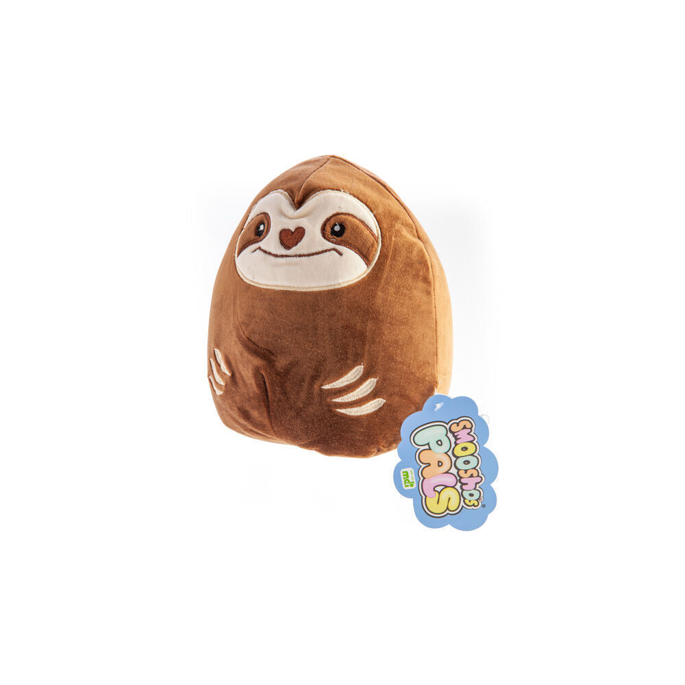 Smooshos 22x16x22cm Sloth Lounge Pal Squishy Super Soft Velour Plushie Kids Toy — image 4