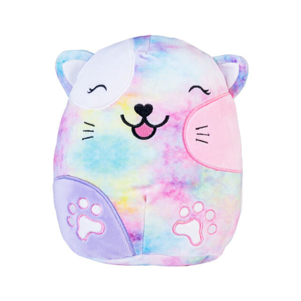 Smooshos Pal Squishy Velour Plushie Kids Toy 22x16x22cm Tie Dye Cat (2 Pack) — image 2