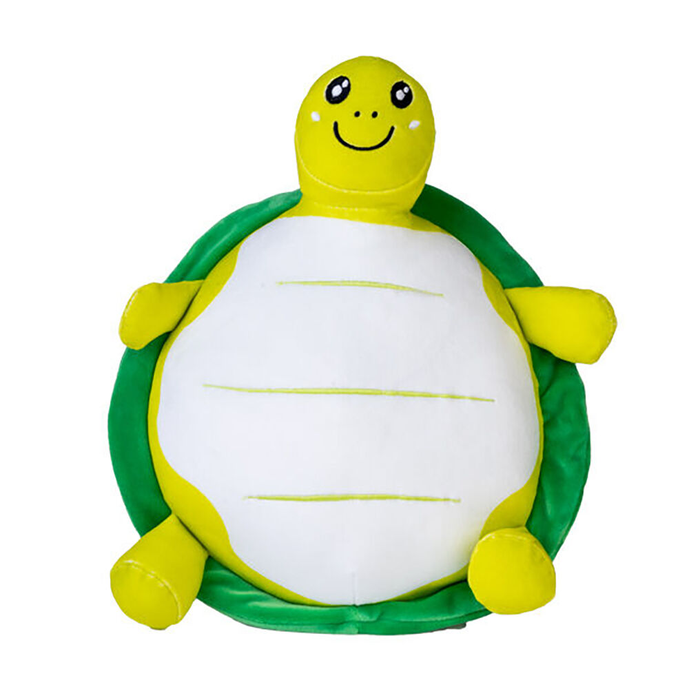 Smooshos Turtle 22x16cm Stuffed Animal Pillow Pal Cushion Plush Green